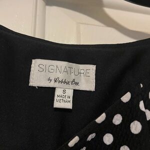 Black and white polka dot dress. Size Medium